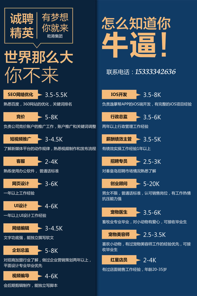 乾港招聘動(dòng)態(tài) 乾港招聘動(dòng)態(tài)